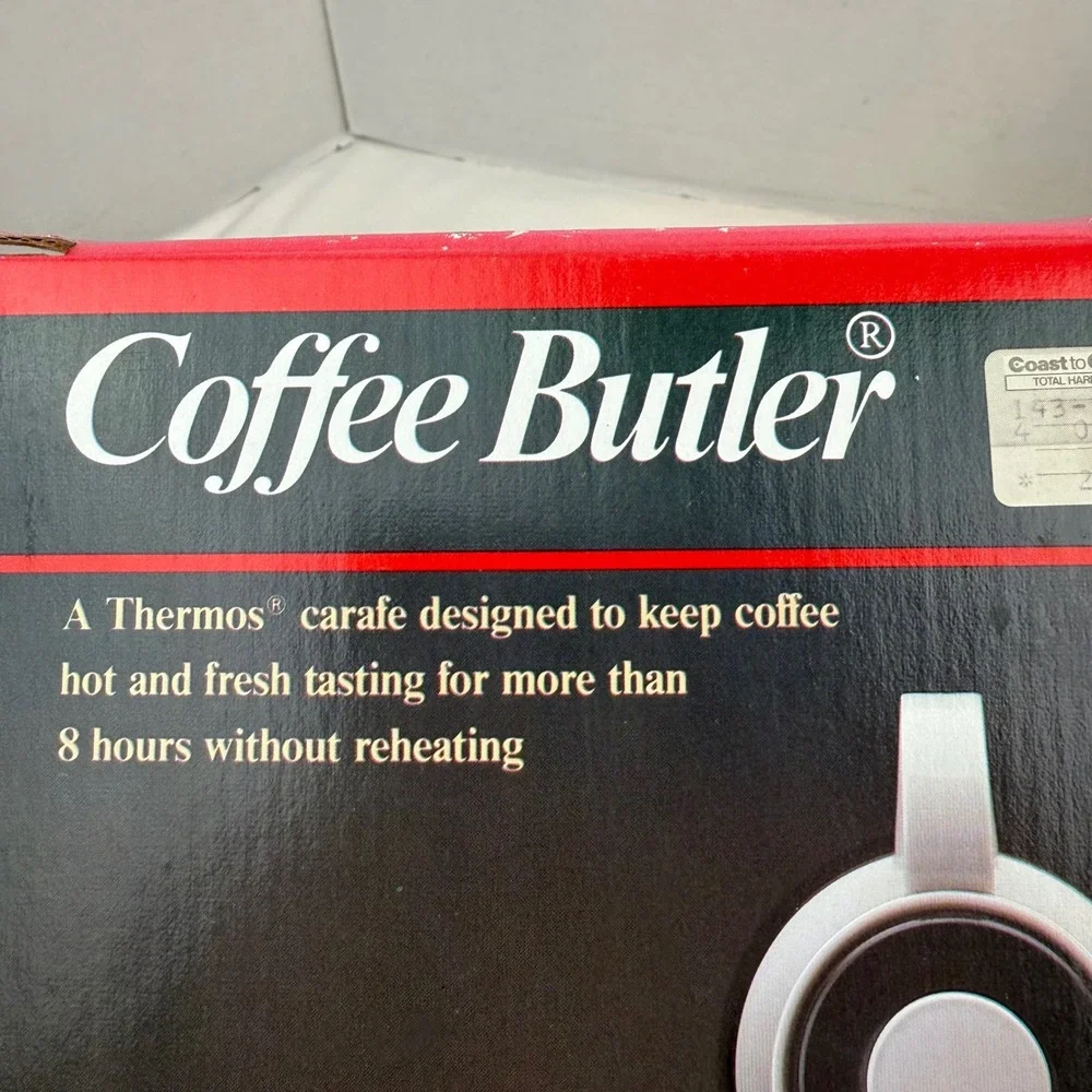 1983 Thermos Coffee Butler Silver Dot Insulated Carafe No. 570 New Old Stock
